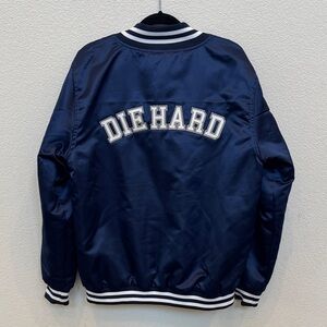 Cowboys Die Hard Collective Blue Satin Jacket